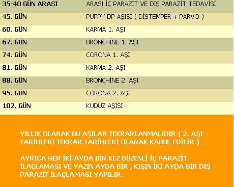 yavru köpek aşı fiyatları 2019